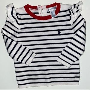 Ralph Lauren Nautical Blue Striped Sweater